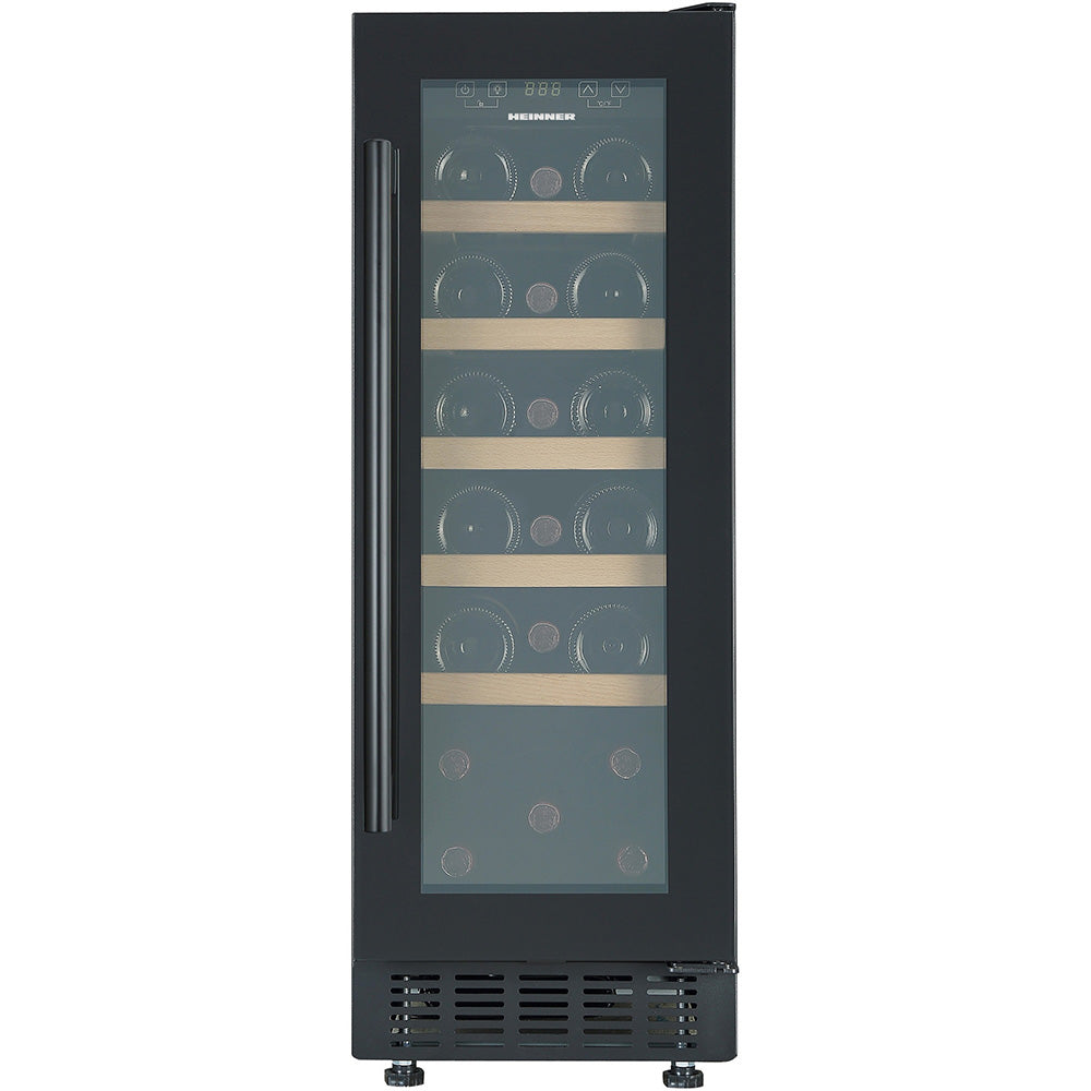 Heinner HRV-ABI56DRL20 Weinkühlschrank – 56 Liter – 20 Flaschen – Holzablagen – Produktfoto