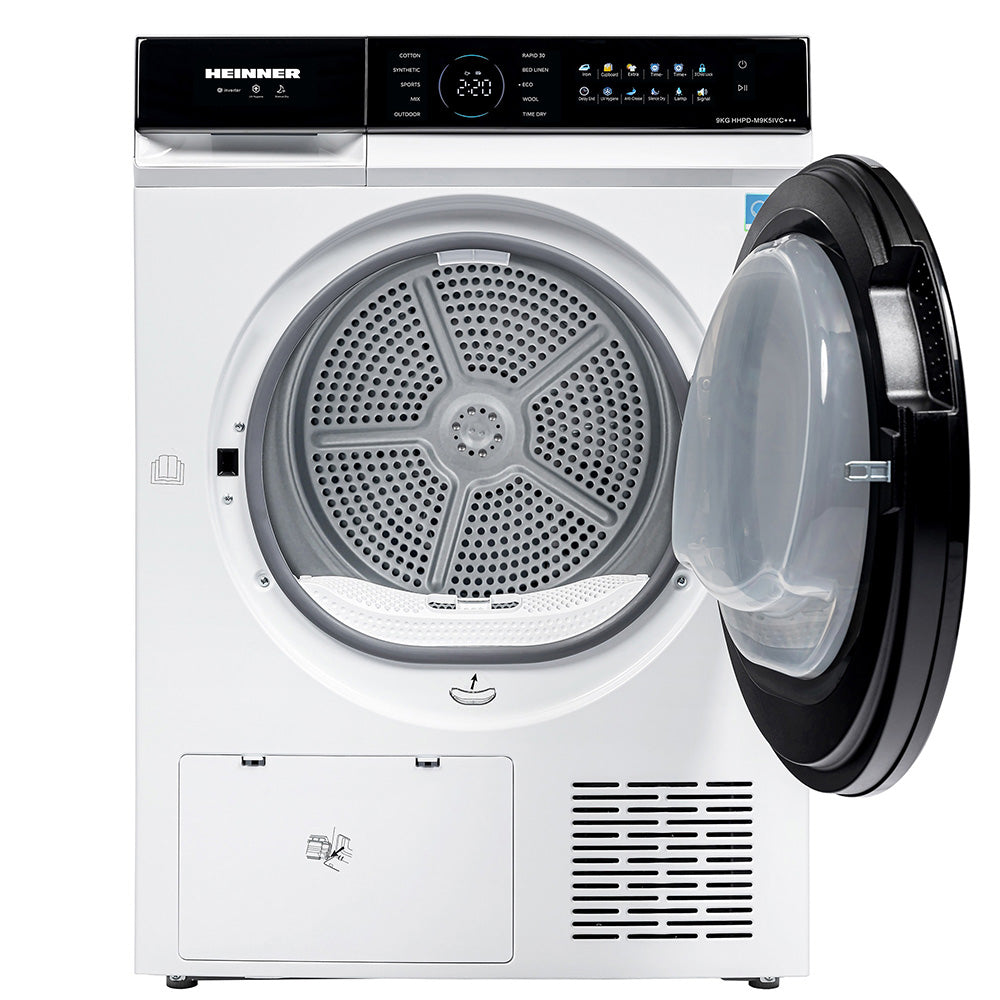 Heinner Wärmepumpentrockner HHPD-M9K5IVC 9 kg – Inverter – Energieeffizienzklasse C – Bild 3