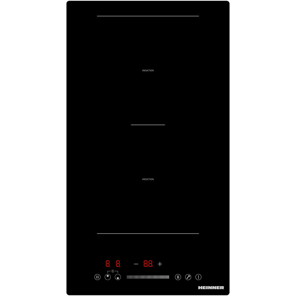 Heinner Induktionskochfeld HBHI-M2ZB1FXTC – 2 Zonen – Touch – Kindersicherung – Produktfoto