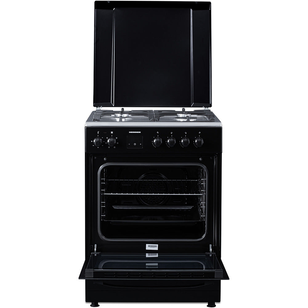 Heinner Gasherd HFSC-S66FDCC-IBK – 50 cm – 4 Kochfelder – Backofen mit 6 Funktionen und Grill – Schwarz – Bild 6