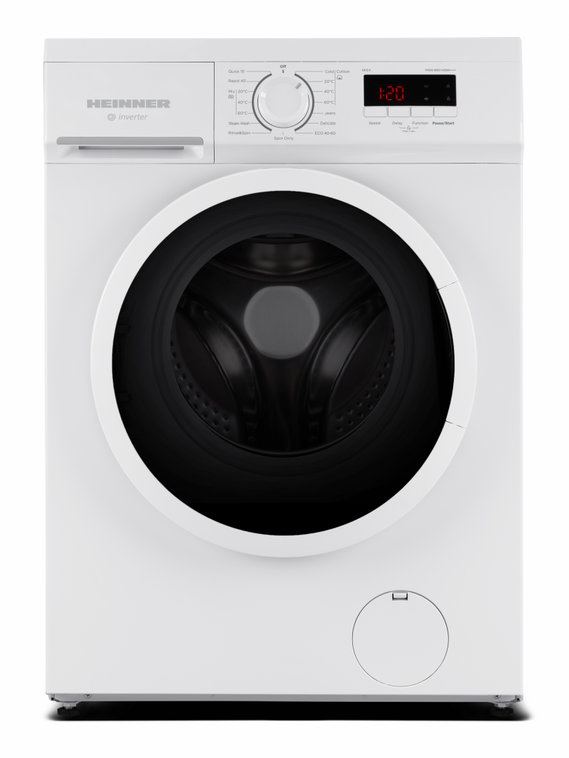 Heinner HWM-M8014SMA Waschmaschine – 8 kg – 1400 U/min – Energieeffizienzklasse A – weiß – Produktfoto