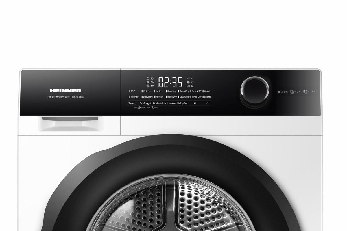 Heinner HHPD-HMK80IVFC Wärmepumpentrockner – 8 kg – Energieeffizienzklasse C – weiß – Bild 14