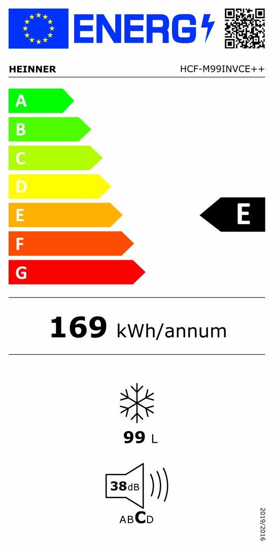 Heinner Gefriertruhe HCF-M99INVCE – 99 Liter – umrüstbar – Inverter-Motor – Energieeffizienzklasse E – Bild 4