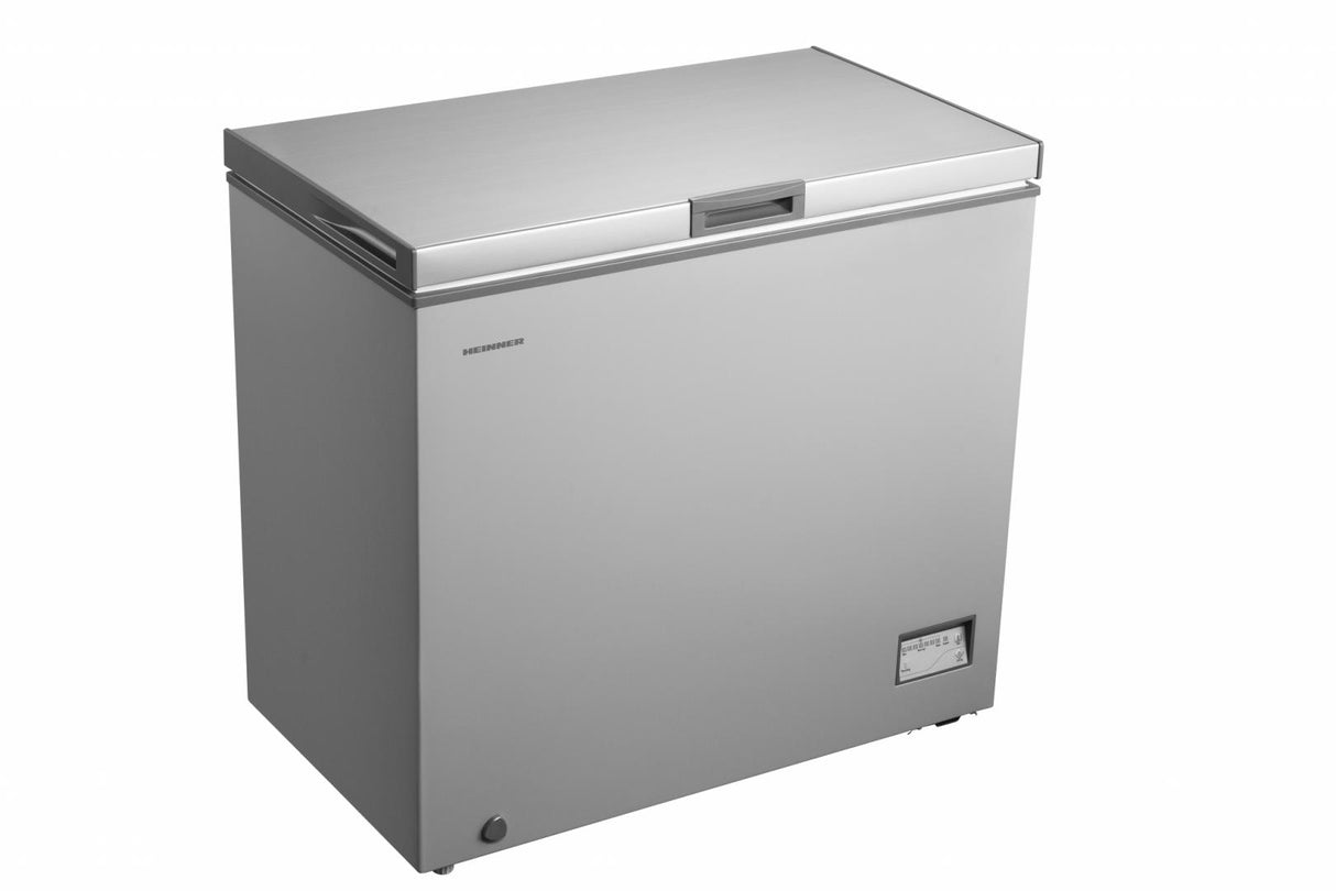 Heinner HCF-205NHSE Gefriertruhe – 198 Liter – Energieeffizienzklasse E – Silber – Bild 2