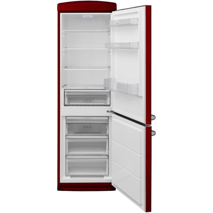 Fram Kühl-Gefrierkombination FC-VRR341BDE – Retro Design – 340 L – LED – Feuchtigkeitsregelung – Creme – Bild 6