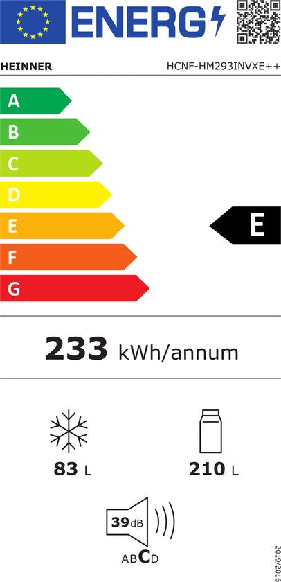 Heinner Kühl-Gefrierkombination HCNF-HM293INVXE 293 L – No Frost – Inverter – Edelstahl – 5 Jahre Garantie – Bild 2