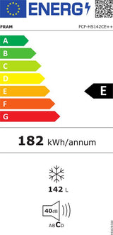 Fram FCF-HS142CE Gefriertruhe – 142 L – LED-Display – Schnellgefrierfunktion – 5 Jahre Garantie – weiß – Bild 2