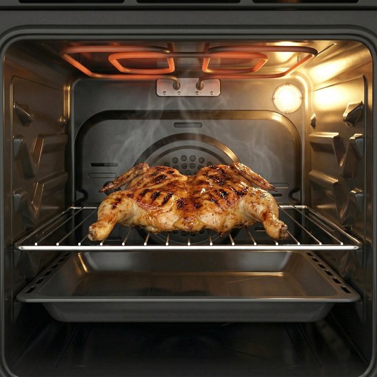 Heinner HFSC-S56E4VWH Keramikkochfeldherd – 50 cm – 4 Kochzonen – Elektrobackofen mit Grill und Umluft – Bild 16