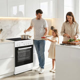 Heinner HFSC-S56E4VWH Keramikkochfeldherd – 50 cm – 4 Kochzonen – Elektrobackofen mit Grill und Umluft – Bild 17