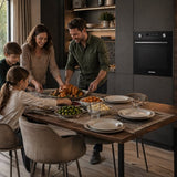 Heinner Einbau-Backofen HBO-M7212GCDRP-GBK – 72 Liter – 60 cm – Schwarzglas – Bild 6