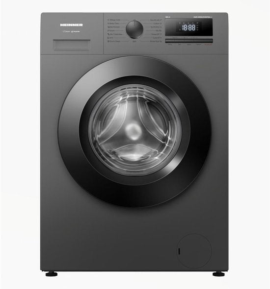 Heinner HWM-HME612IVSMTGA Waschmaschine – 6 kg – 1200 U/min – Energieklasse A – Titangrau – Produktfoto