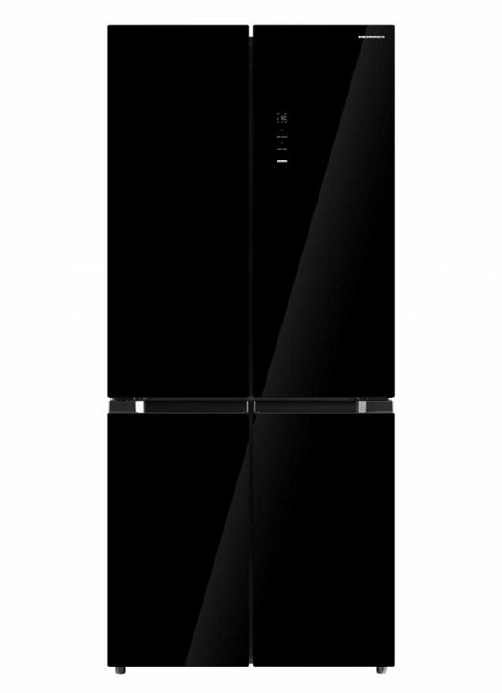 Heinner amerikanischer Side-by-Side Kühlschrank HSBS-M515MDINVHGBKE – 515 L – No Frost – Inverter – Schwarzes Glas – Bild 1