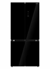 Heinner amerikanischer Side-by-Side Kühlschrank HSBS-M515MDINVHGBKE – 515 L – No Frost – Inverter – Schwarzes Glas – Bild 1