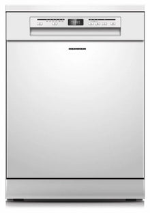 Heinner HDW-FSM60614DWE freistehender Geschirrspüler – 14 Maßgedecke – AquaStop – Energieklasse E – Weiß