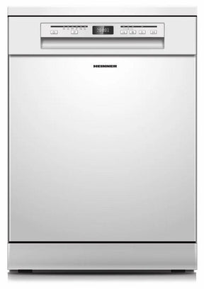 Heinner HDW-FSM60614DWE freistehender Geschirrspüler – 14 Maßgedecke – AquaStop – Energieklasse E – Weiß – Produktfoto