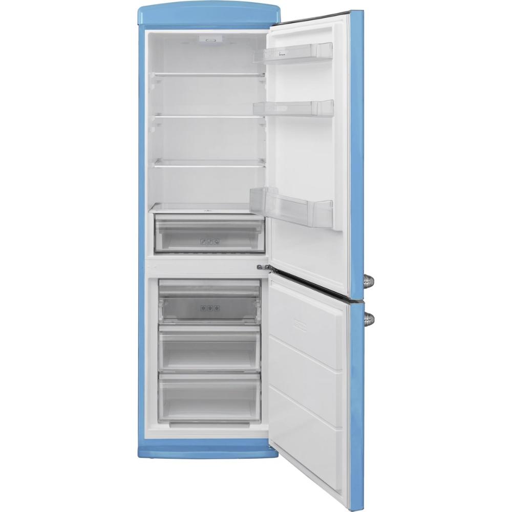 Fram Kühl-Gefrierkombination FC-VRR341BLE – Retro-Design – 340 L – Blau – Energieeffizienzklasse E – Bild 3