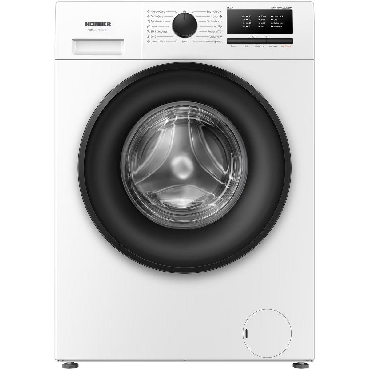 Heinner Waschmaschine HWM-HMN6010IVSMA – 6 kg – 1000 U/min – Energieeffizienzklasse A – Bild 10