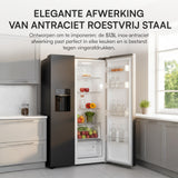 Heinner Amerikanischer Kühlschrank HSBS-HM513NFIMDXE – 513L – Wasserspender – Energieeffizienzklasse E – Bild 6