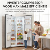 Heinner Amerikanischer Kühlschrank HSBS-HM513NFIMDXE – 513L – Wasserspender – Energieeffizienzklasse E – Bild 7