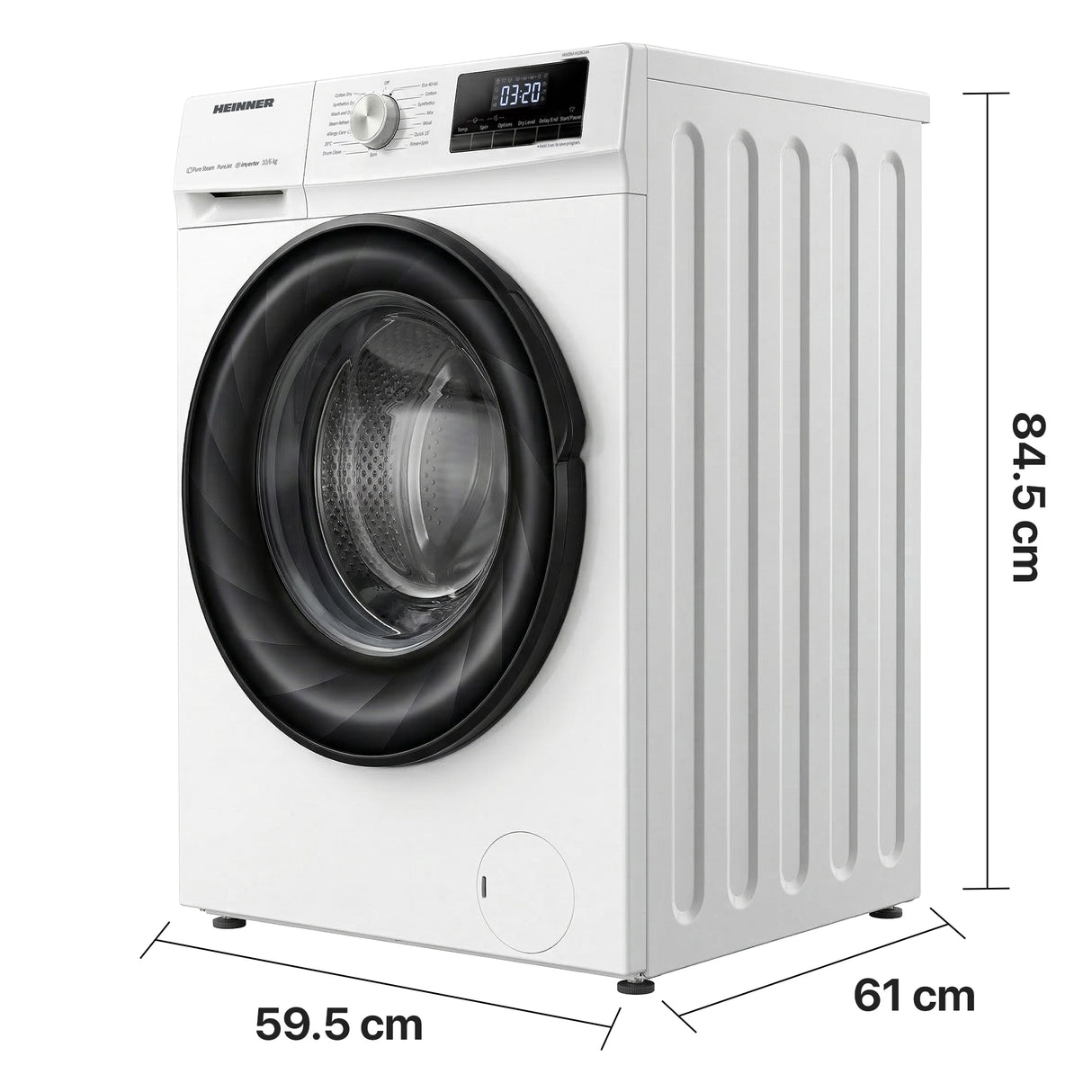 Heinner Waschtrockner HWDM-H10614A – 10/6 kg – 1400 U/min – Energieeffizienzklasse D – Bild 4