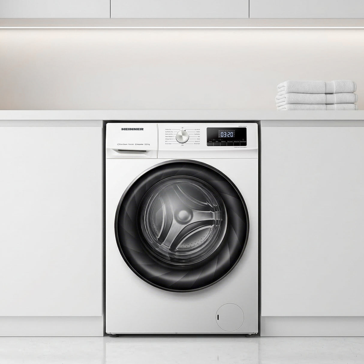 Heinner Waschtrockner HWDM-H10614A – 10/6 kg – 1400 U/min – Energieeffizienzklasse D – Bild 5