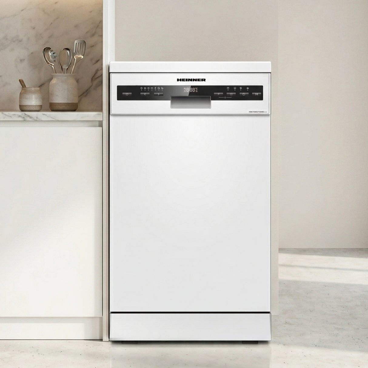 Freistehender Geschirrspüler Heinner HDW-FSM45710AWD – 10 Maßgedecke – AquaStop – Energieeffizienzklasse D – Bild 5
