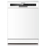 Heinner HDW-FSM60714AWD freistehender Geschirrspüler – 14 Maßgedecke – AquaStop – Energieeffizienzklasse D