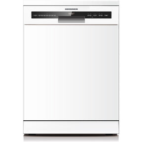 Heinner HDW-FSM60714AWD freistehender Geschirrspüler – 14 Maßgedecke – AquaStop – Energieeffizienzklasse D – Bedienfeld