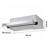 Heinner HTCH-440FS Dunstabzugshaube – Energieeffizienzklasse C – Inox – Bild 3