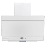 Heinner DCH-350RGWH Dunstabzugshaube, schräges Design – 60 cm – 3 Geschwindigkeiten – Drucktastensteuerung – Produktfoto