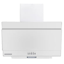 Heinner DCH-350RGWH Dunstabzugshaube, schräges Design – 60 cm – 3 Geschwindigkeiten – Drucktastensteuerung