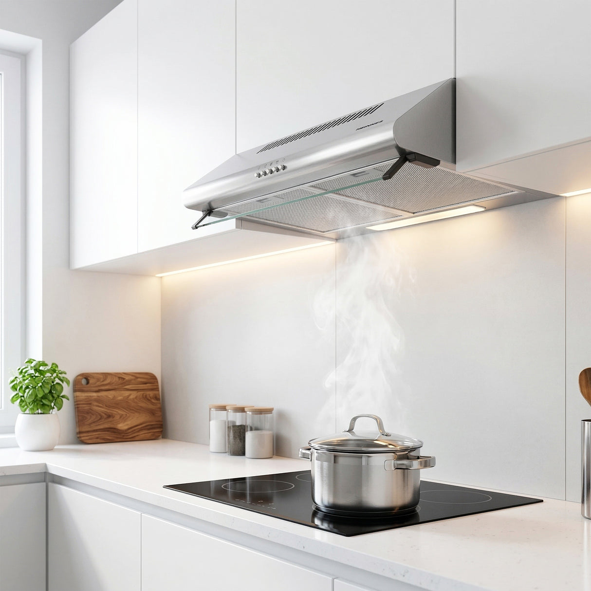 Heinner XCH-450S Unterbau-Dunstabzugshaube – 60 cm – 3 Geschwindigkeiten – Bild 6