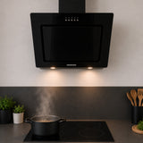 Heinner DCH-650RGBK Dunstabzugshaube schräg – 60 cm – 3 Geschwindigkeiten – schwarz – Bild 5