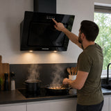 Heinner DCH-650RGBK Dunstabzugshaube schräg – 60 cm – 3 Geschwindigkeiten – schwarz – Bild 6