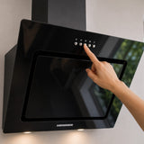 Heinner DCH-650RGBK Dunstabzugshaube schräg – 60 cm – 3 Geschwindigkeiten – schwarz – Bild 7