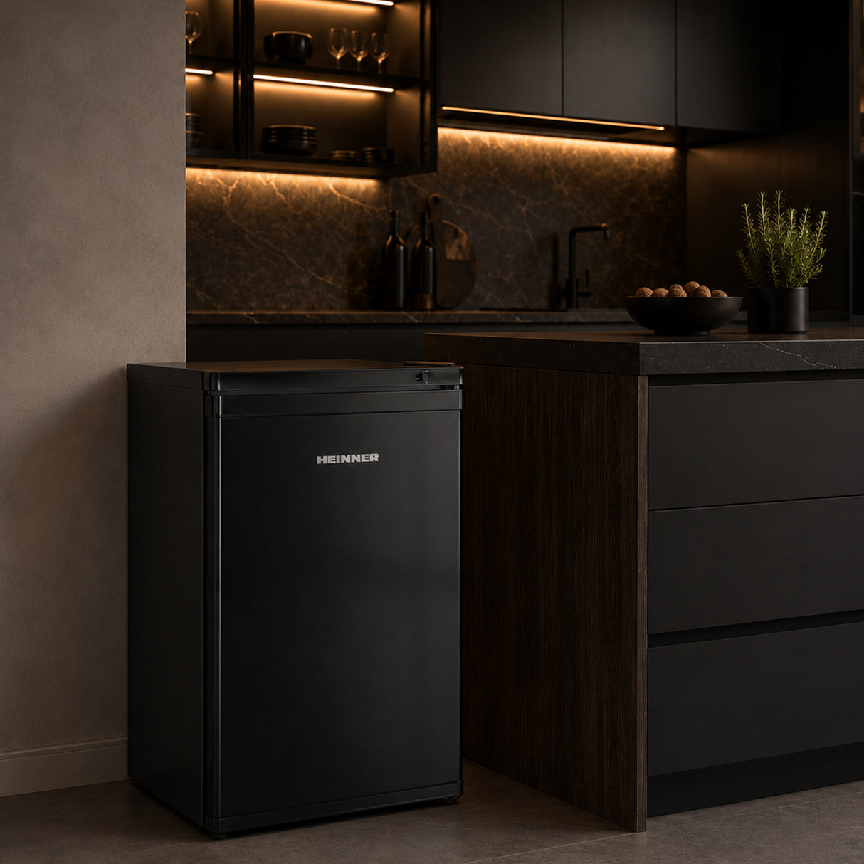 Heinner Gefrierschrank HFF-HM91BKE – Tischmodell – 91 Liter – schwarz – Energieeffizienzklasse E – Bild 6