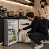 Tischkühlschrank Heinner HF-HM90SE – 90 Liter – LED-Beleuchtung – Wendetür – Energieeffizienzklasse E – Bild 9