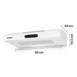 Heinner CH-MD200WH Unterbau-Dunstabzugshaube – 60 cm – 2 Geschwindigkeiten – weiß – Bild 3
