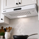 Heinner CH-MD200WH Unterbau-Dunstabzugshaube – 60 cm – 2 Geschwindigkeiten – weiß – Bild 8
