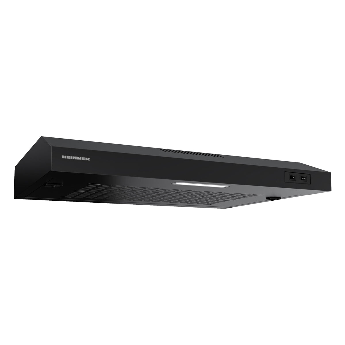 Heinner CH-MD190BK Unterbau-Dunstabzugshaube – 60 cm – 2 Geschwindigkeiten – Schwarz – Produktfoto