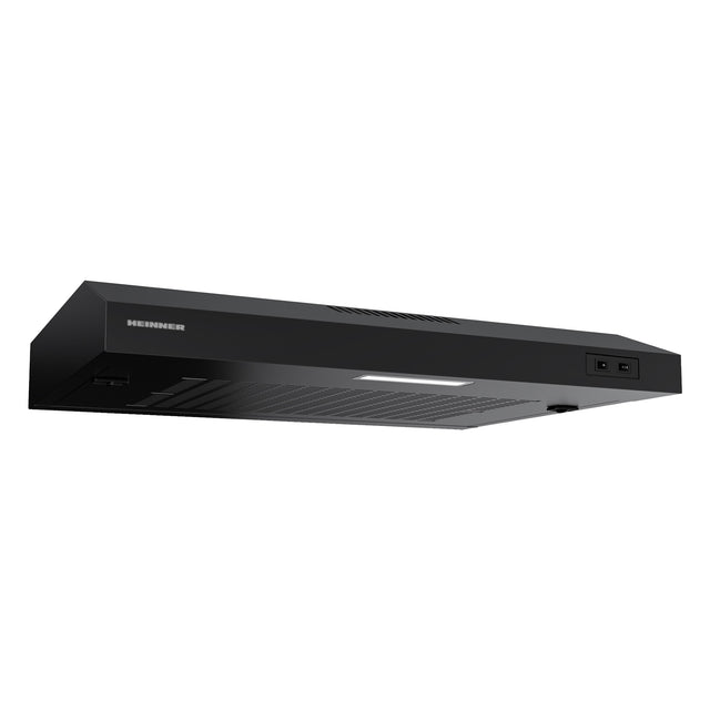 Heinner CH-MD190BK Unterbau-Dunstabzugshaube – 60 cm – 2 Geschwindigkeiten – Schwarz – Produktfoto