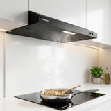 Heinner CH-MD190BK Unterbau-Dunstabzugshaube – 60 cm – 2 Geschwindigkeiten – Schwarz – Bild 6