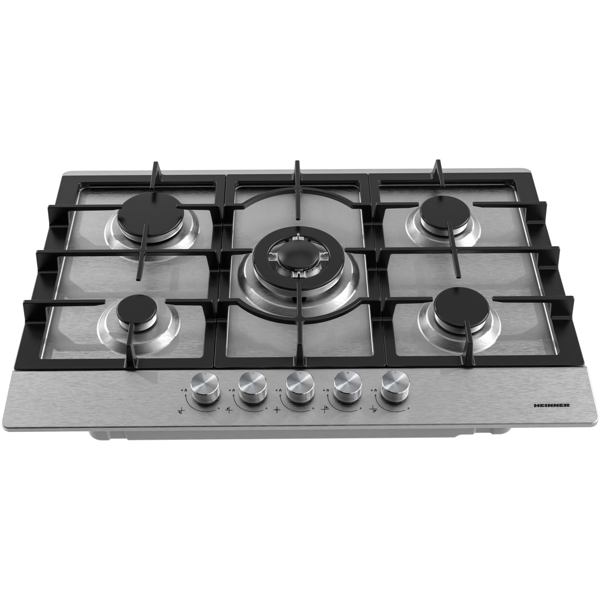 Heinner HBH-M705IWFIX Gaskochfeld – 60 cm – 4 Brenner – Wokbrenner – Gusseisenroste – Bild 2