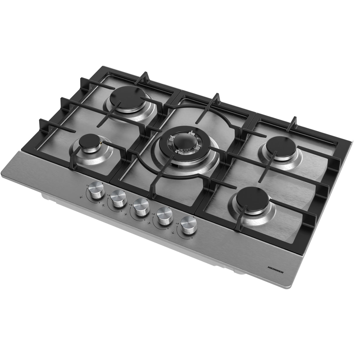 Heinner HBH-M705IWFIX Gaskochfeld – 60 cm – 4 Brenner – Wokbrenner – Gusseisenroste – Bild 3