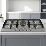 Heinner HBH-M705IWFIX Gaskochfeld – 60 cm – 4 Brenner – Wokbrenner – Gusseisenroste – Bild 5