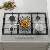 Heinner HBH-M705IWFIX Gaskochfeld – 60 cm – 4 Brenner – Wokbrenner – Gusseisenroste – Bild 7