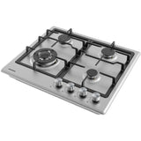 Heinner HBH-M495IWFIX Gaskochfeld – 59 cm – 4 Brenner – Wokbrenner – Gusseisenroste – Bild 3