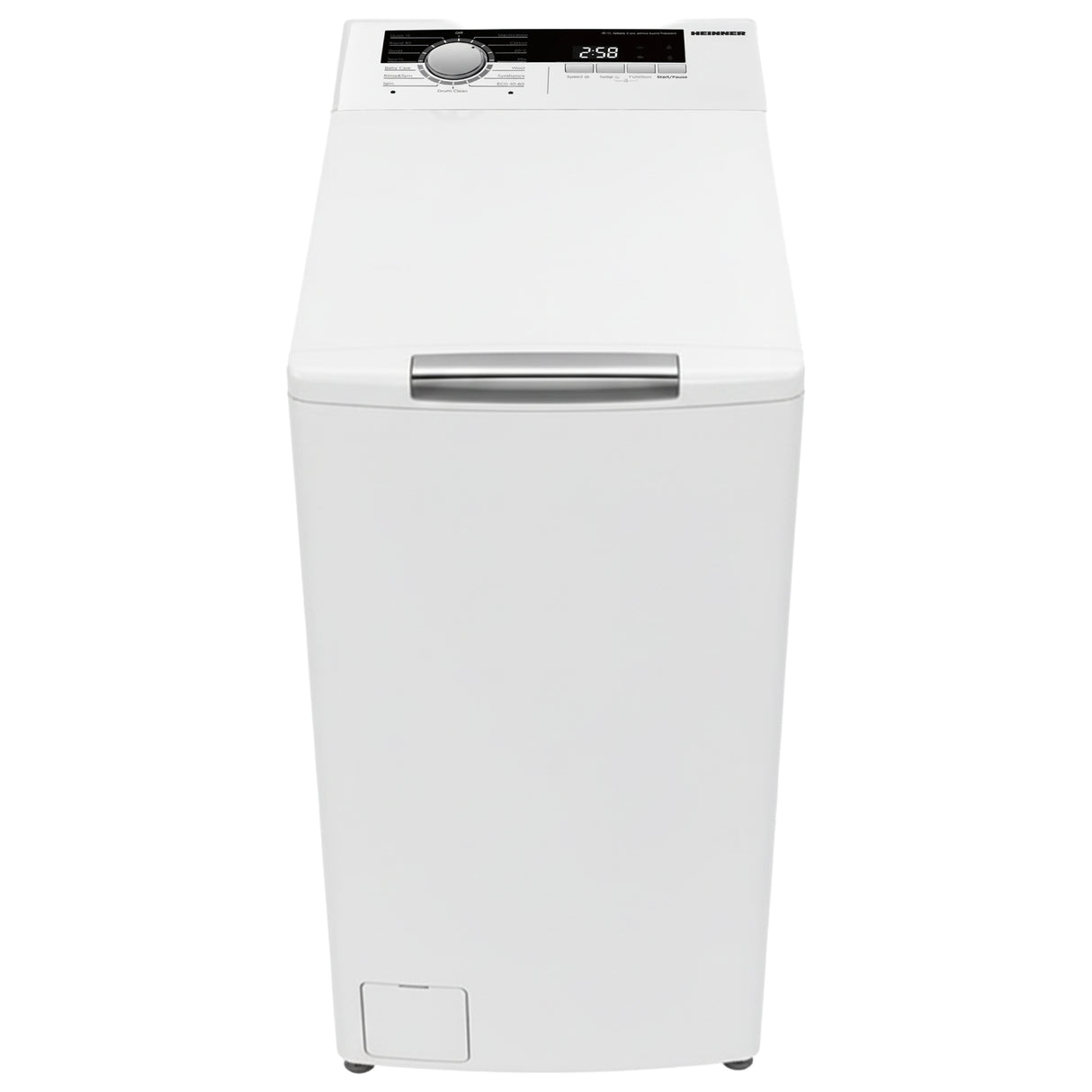 Heinner Waschmaschine HWM-TL8013IVA – Toplader – 8 kg – 1300 U/min – Energieeffizienzklasse A – Produktfoto
