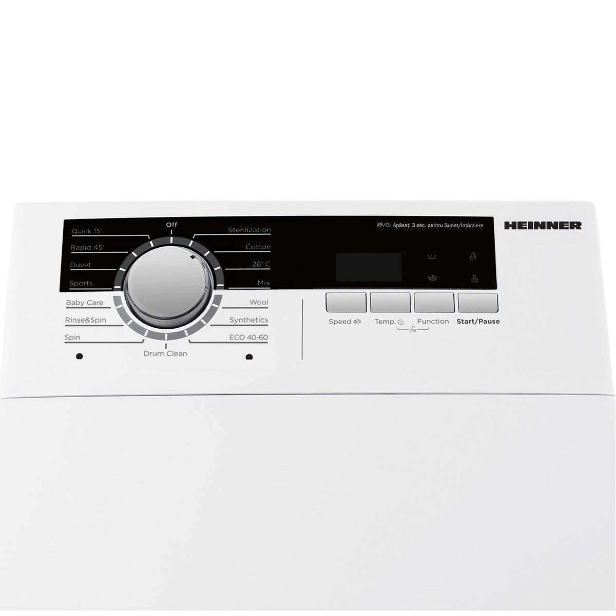 Heinner Waschmaschine HWM-TL8013IVA – Toplader – 8 kg – 1300 U/min – Energieeffizienzklasse A – Bild 4