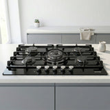Heinner HBH-M705IWFGBK Gaskochfeld – 5 Brenner – Wokbrenner – Gusseisenroste – Bild 5